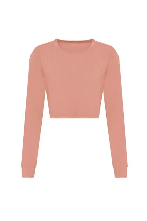 AWDis Just Ts Women's Long Sleeve Cropped T