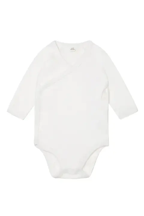 Babybugz Baby Long Sleeve Kimono Bodysuit