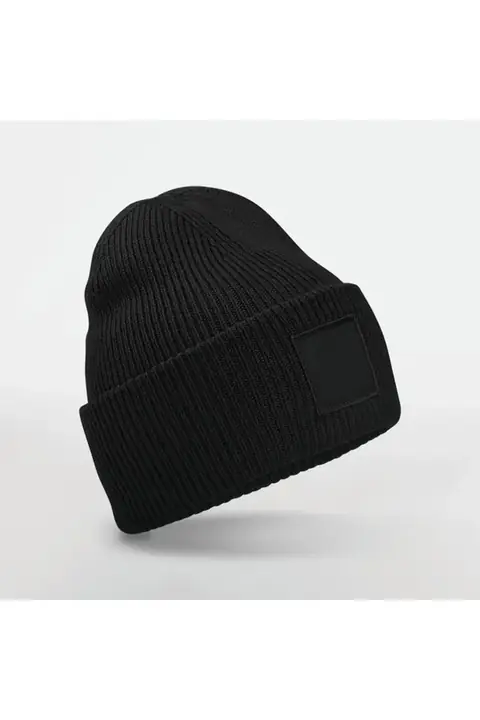 Beechfield B336R · Gorro con dobladillo ancho y parche