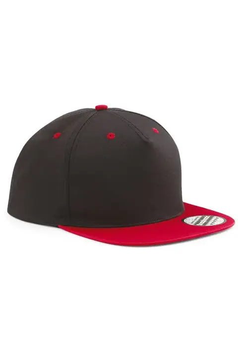 Beechfield B610C · Gorra snapback contrastada de 5 paneles