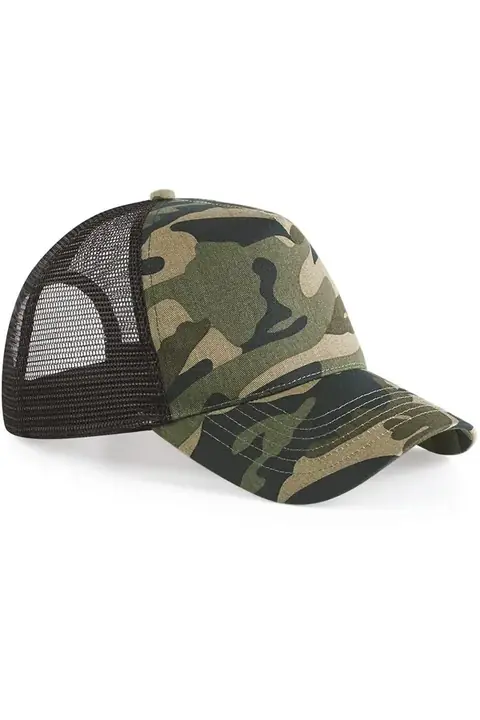 Beechfield Camo Snapback Trucker