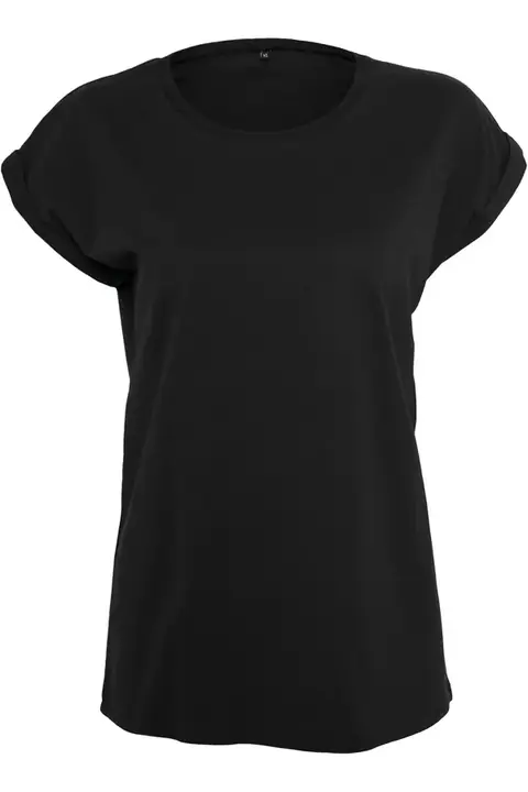 Build your brand BY021 · Camiseta de mujer con mangas vueltas