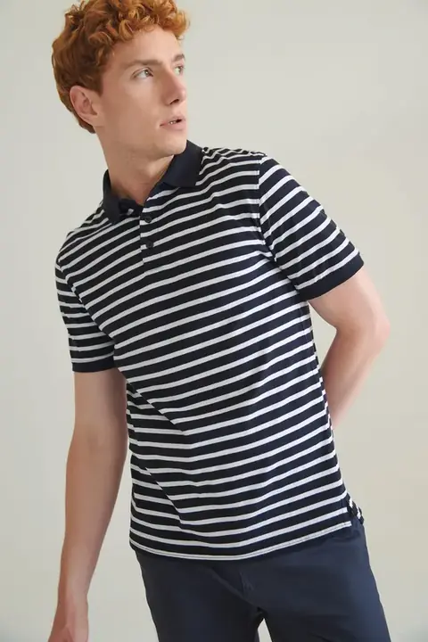 Front Row FR230 · Polo jersey a rayas unisex