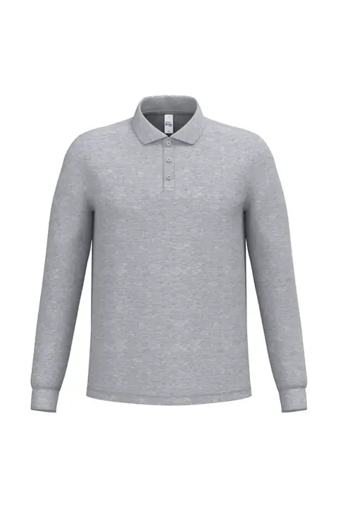 iDeal Basic Brand IB222 · Polo piqué manga larga hombre
