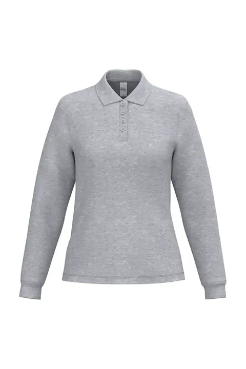iDeal Basic Brand IB223 · Polo piqué manga larga Mujer