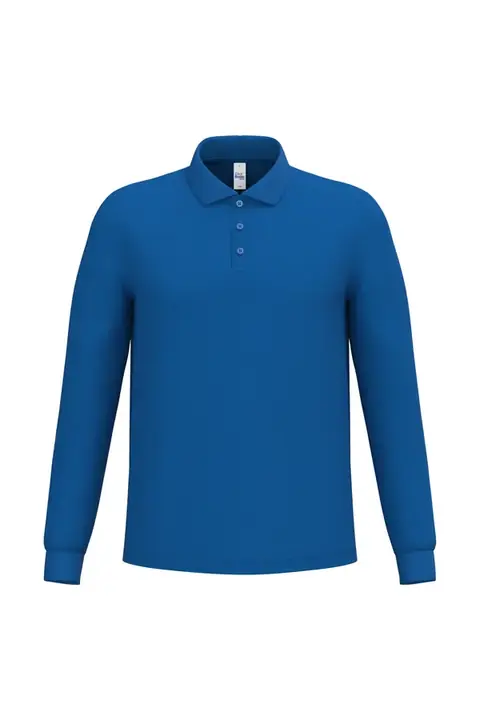 iDeal Basic Brand IB290 · Polo piqué manga larga hombre