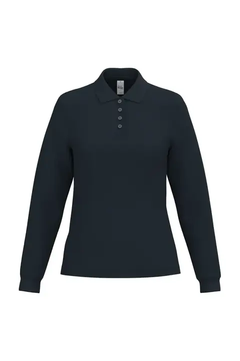iDeal Basic Brand IB291 · Polo piqué manga larga Mujer