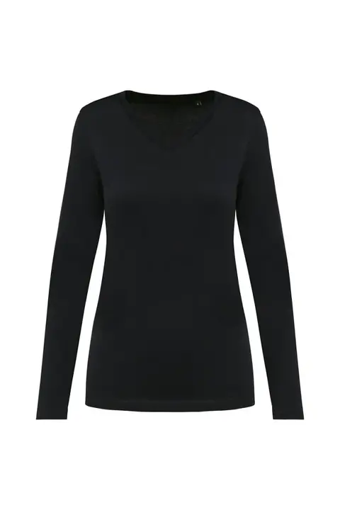 Kariban Premium PK307 · Camiseta de manga larga cuello de pico Mujer