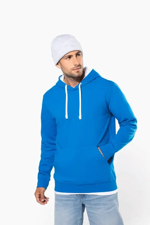 Kariban K446 · Sudadera con capucha contrastada Hombre
