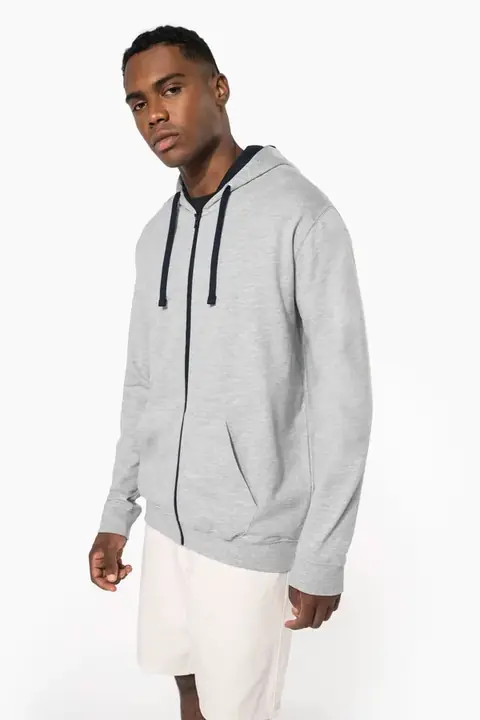 Kariban K466 · Sudadera con capucha y cremallera Hombre
