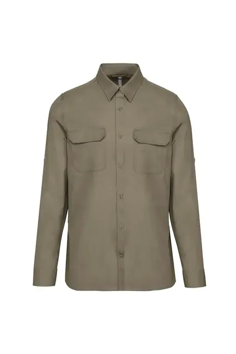Kariban K590 · Camisa safari manga larga Hombre