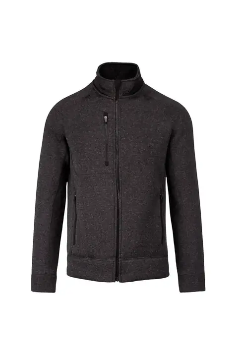 Kariban K9106 · Chaqueta jaspeada con cremallera Hombre