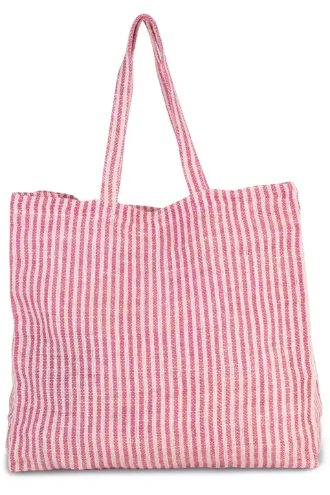 Kimood KI0236 · Bolsa shopper de juco a rayas