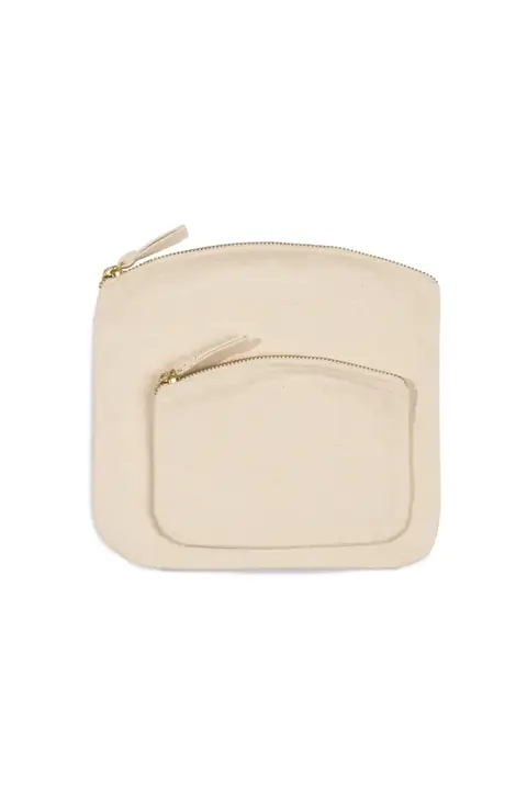 Kimood KI0742 · Estuche de algodón con cremallera
