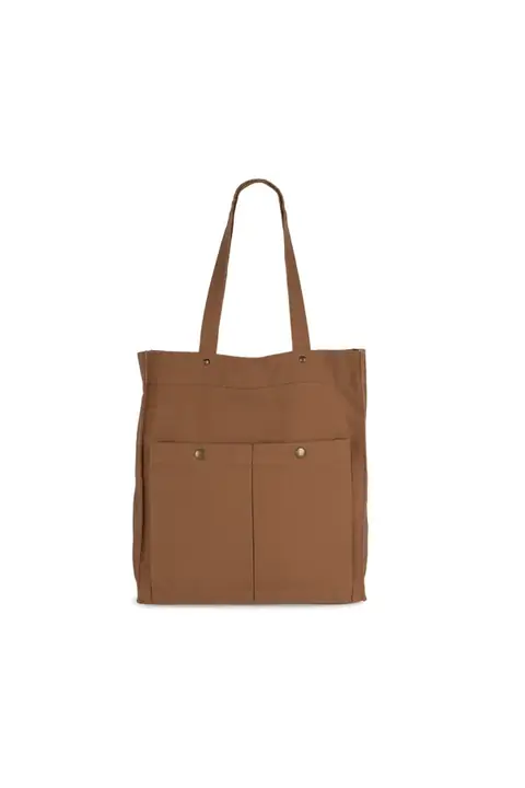 Kimood KI3215 · Bolsa cabas con doble bolsillo frontal