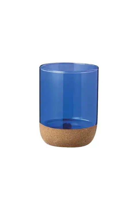Makito Bixlo · Vaso de cristal y corcho