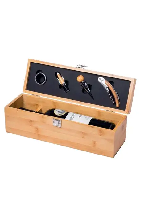 Makito Boriax · Set de vino de bambú