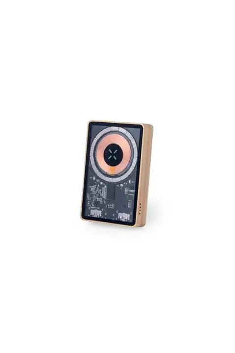 Makito Dominik · Power bank magnético de bambú
