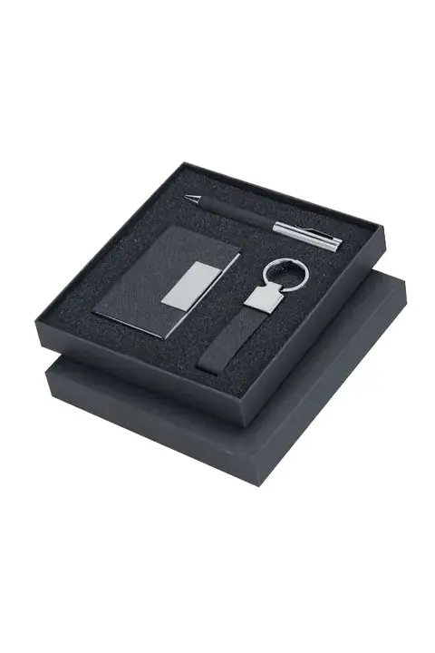 Makito Fraxen · Set de tarjetero, bolígrafo y llavero