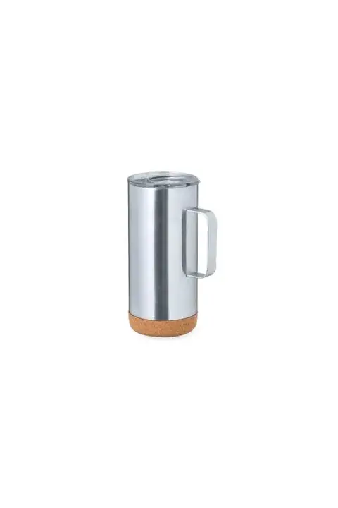 Makito Frilan · Taza térmica de acero reciclado y corcho