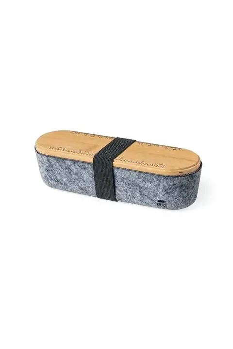 Makito Glaston · Estuche de fieltro y bambú