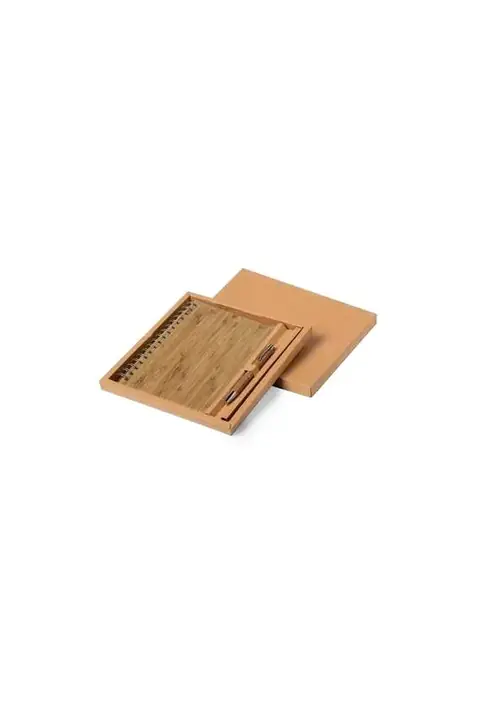 Makito Hecan · Set de libreta y bolígrafo de bambú