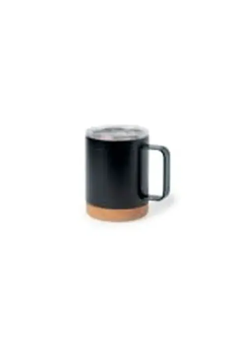 Makito Loret · Taza térmica de acero y corcho