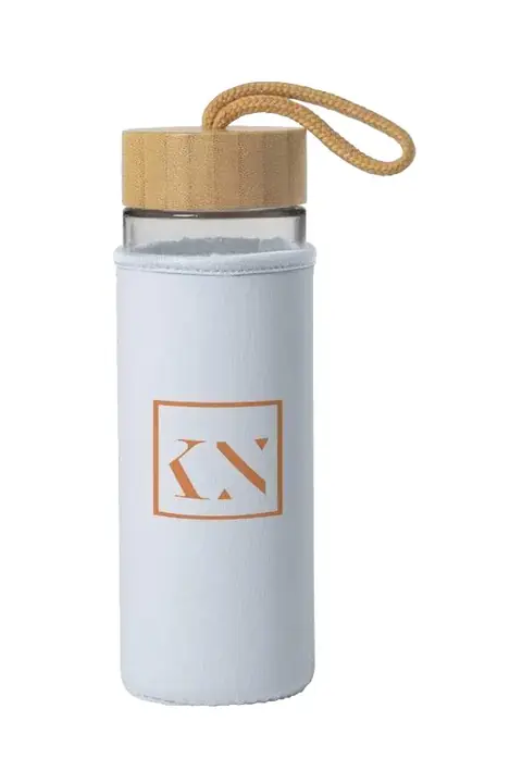Makito Lurok · Bidón de cristal con funda soft shell
