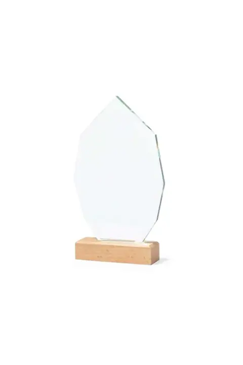 Makito Pulman · Placa de cristal y madera