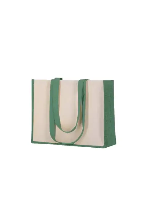 Makito Rotin · Bolsa de yute y algodón laminados