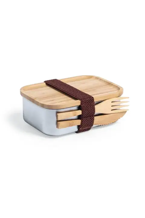 Makito Sariul · Fiambrera de acero y bambú