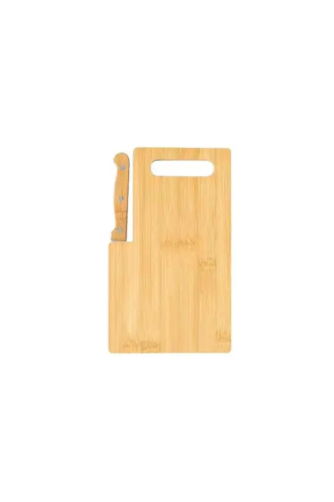 Makito Seslat · Tabla de bambú con cuchillo