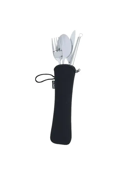 Makito Sinix · Set de cubiertos de acero con funda