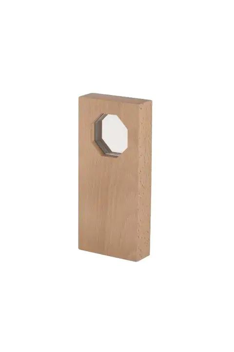 Makito Taorex · Placa vertical de cristal y madera