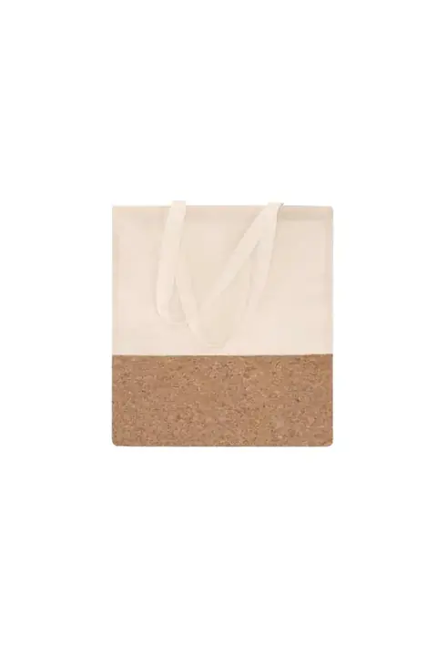 Makito Tarlam · Bolsa de algodón con detalle de corcho