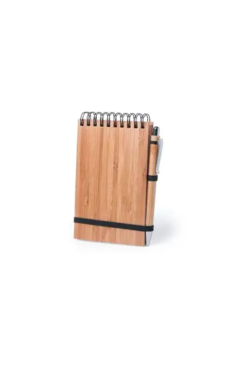 Makito Tumiz · Libreta de bambú con bolígrafo