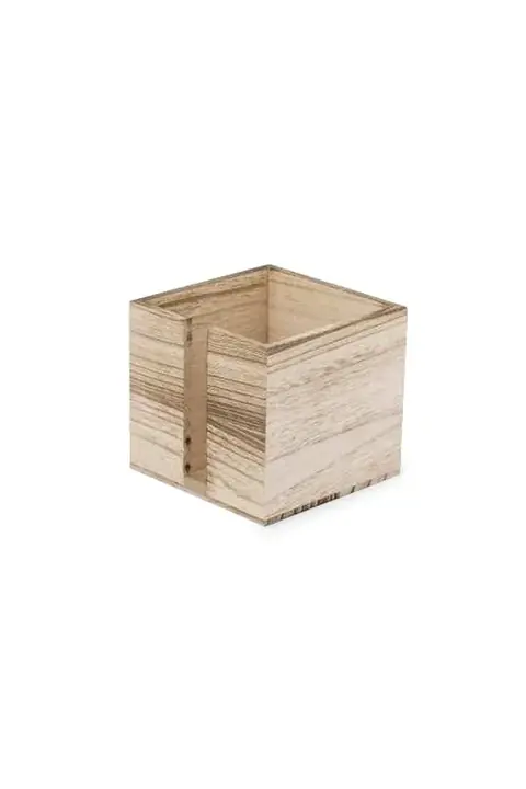 Makito Yingo · Servilletero de madera