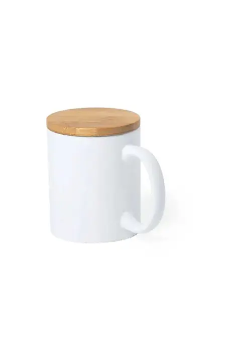 Makito Yotel · Taza de cerámica y bambú