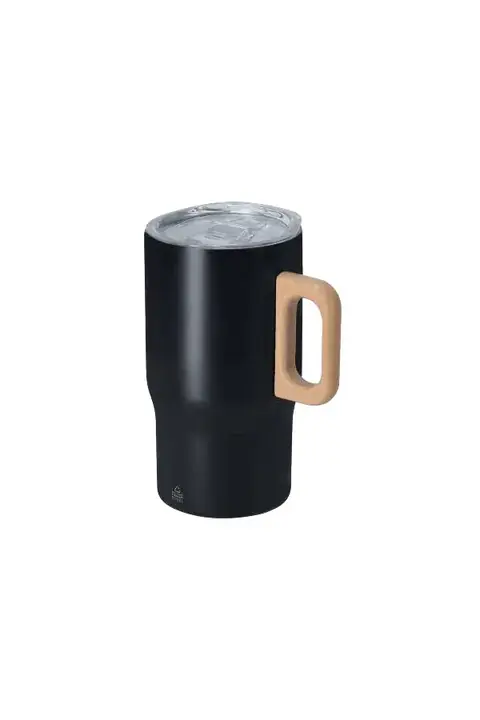 Makito Zaran · Taza térmica de acero y madera