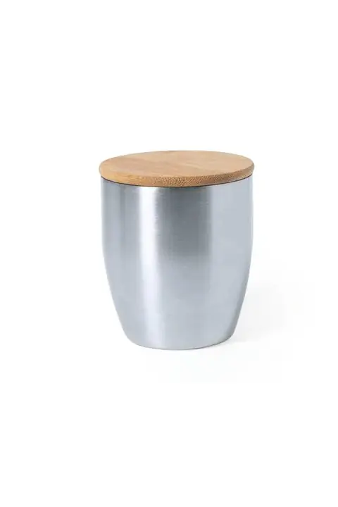 Makito Zasel · Vaso térmico de acero y bambú