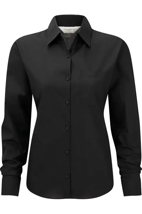 Russel R-934F-0 · Camisa de popelina manga larga Mujer