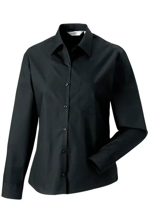 Russel R-936F-0 · Camisa de popelina manga larga Mujer