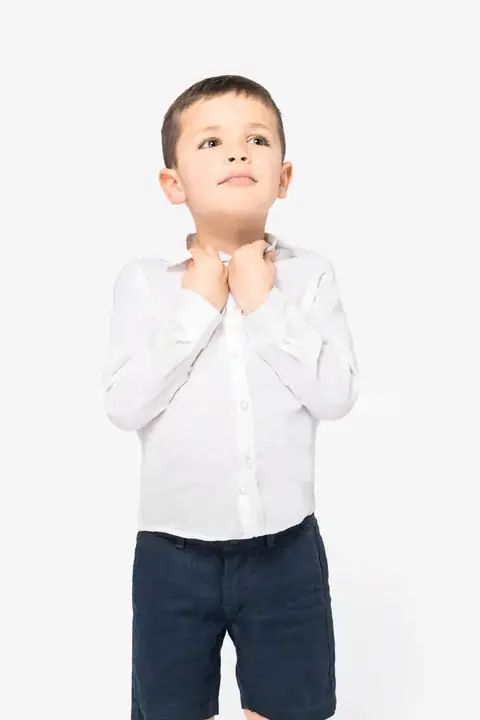 Spasso Shirt Linen Long Sleeve Kids