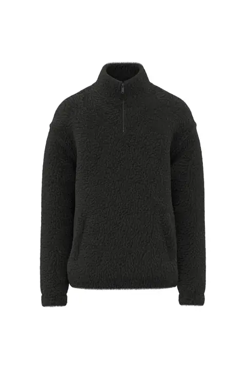 Spasso SP403 · Sudadera de sherpa 1/4 cremallera unisex
