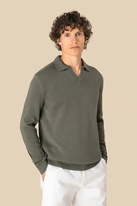 Spasso SP901 · Jersey cuello polo hombre